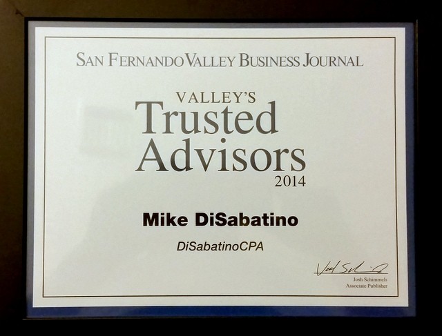 Michael DiSabatino Nominated as SFV Trusted Advisor